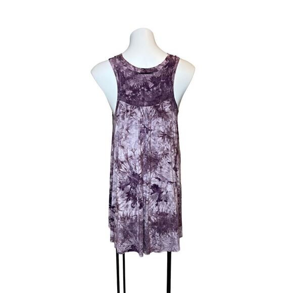 Vocal purple tie dye tank top with rhinestones size S - Picture 8 of 16